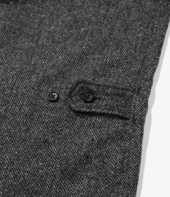 Loiter Jacket - Grey Poly Wool Herringbone
