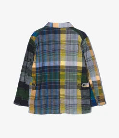 Loiter Jacket - Navy/Yellow/Green Dobby Jq.