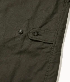 Loiter Jacket - Olive Cotton Brushed Herringbone