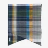Long Scarf - Navy/Yellow/Green Dobby Jacquard