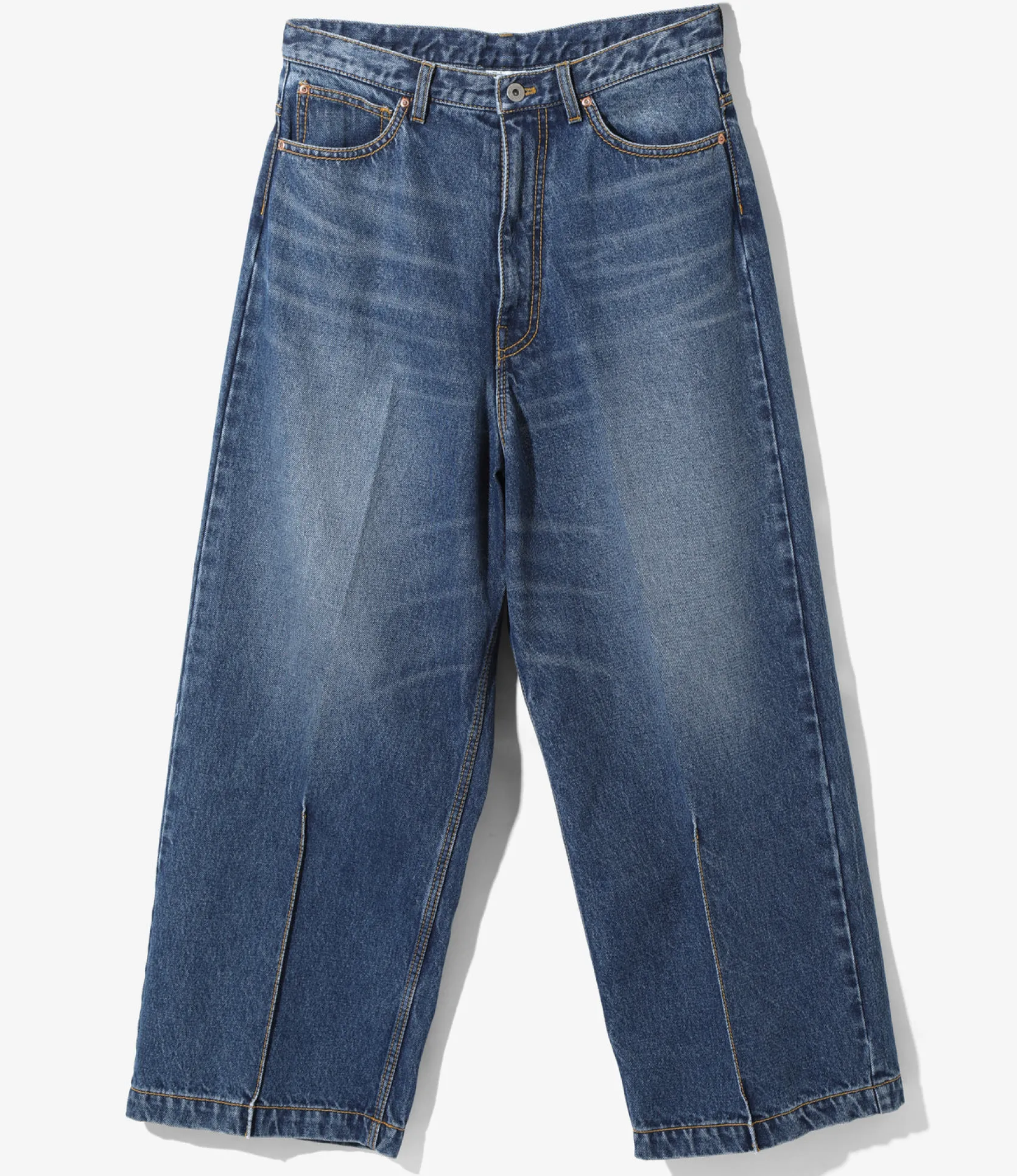 90' Loose Straight Pants - Indigo - Denim