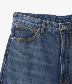 90' Loose Straight Pants - Indigo - Denim