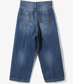 90' Loose Straight Pants - Indigo - Denim
