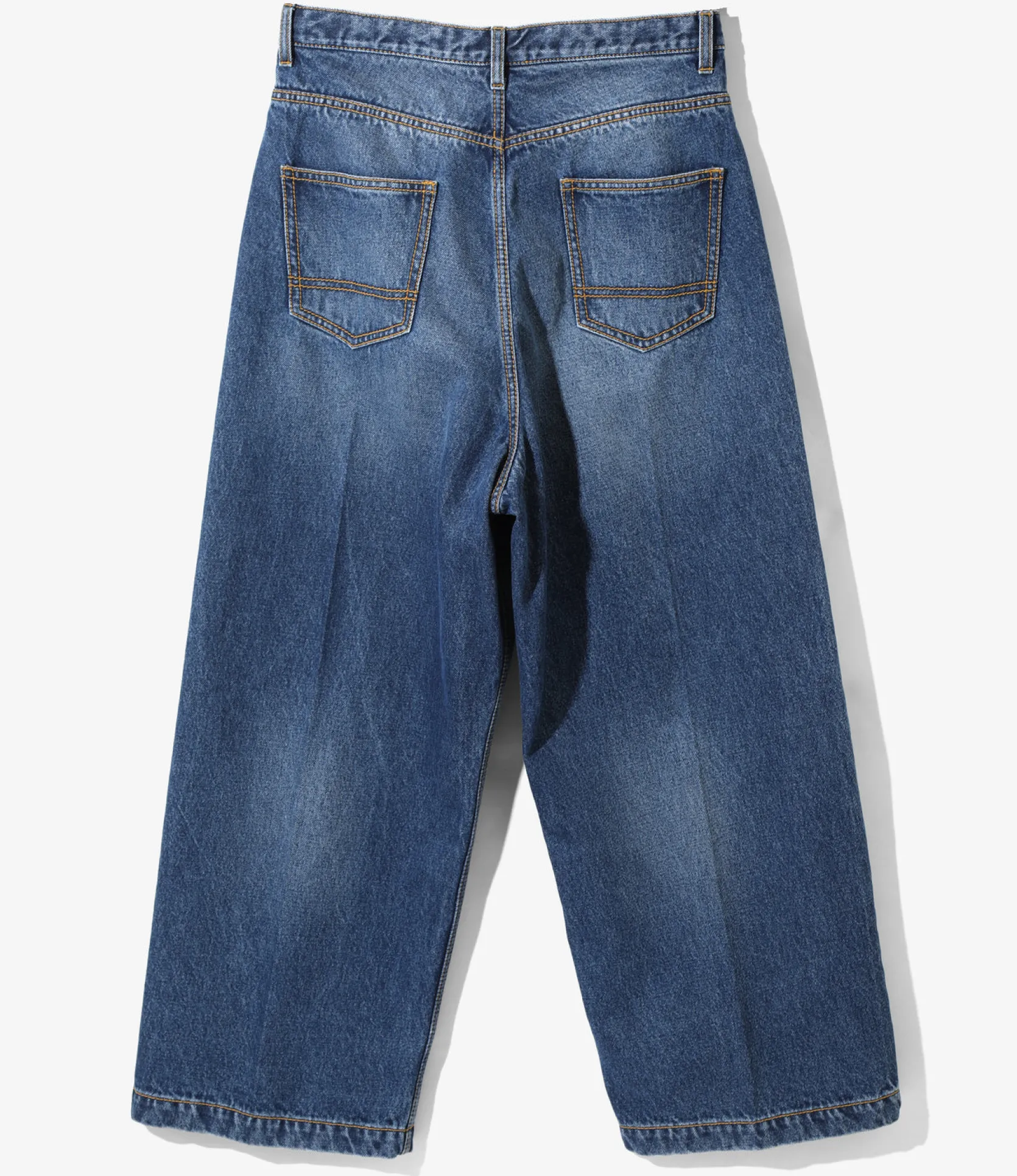 90' Loose Straight Pants - Indigo - Denim