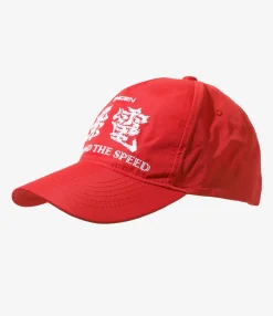L.P. Racing Cap - Red - Poly Taffeta