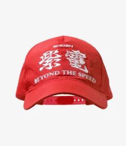 L.P. Racing Cap - Red - Poly Taffeta