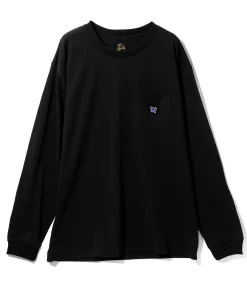 L/S Crew Neck Tee - Black - Poly Jersey