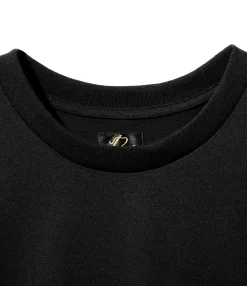 L/S Crew Neck Tee - Black - Poly Jersey