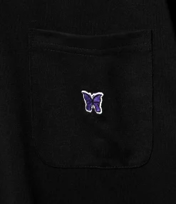 L/S Crew Neck Tee - Black - Poly Jersey