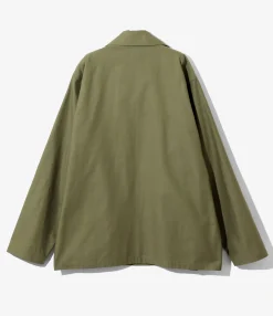 L/S Fatigue Shirt - Olive - Back Sateen