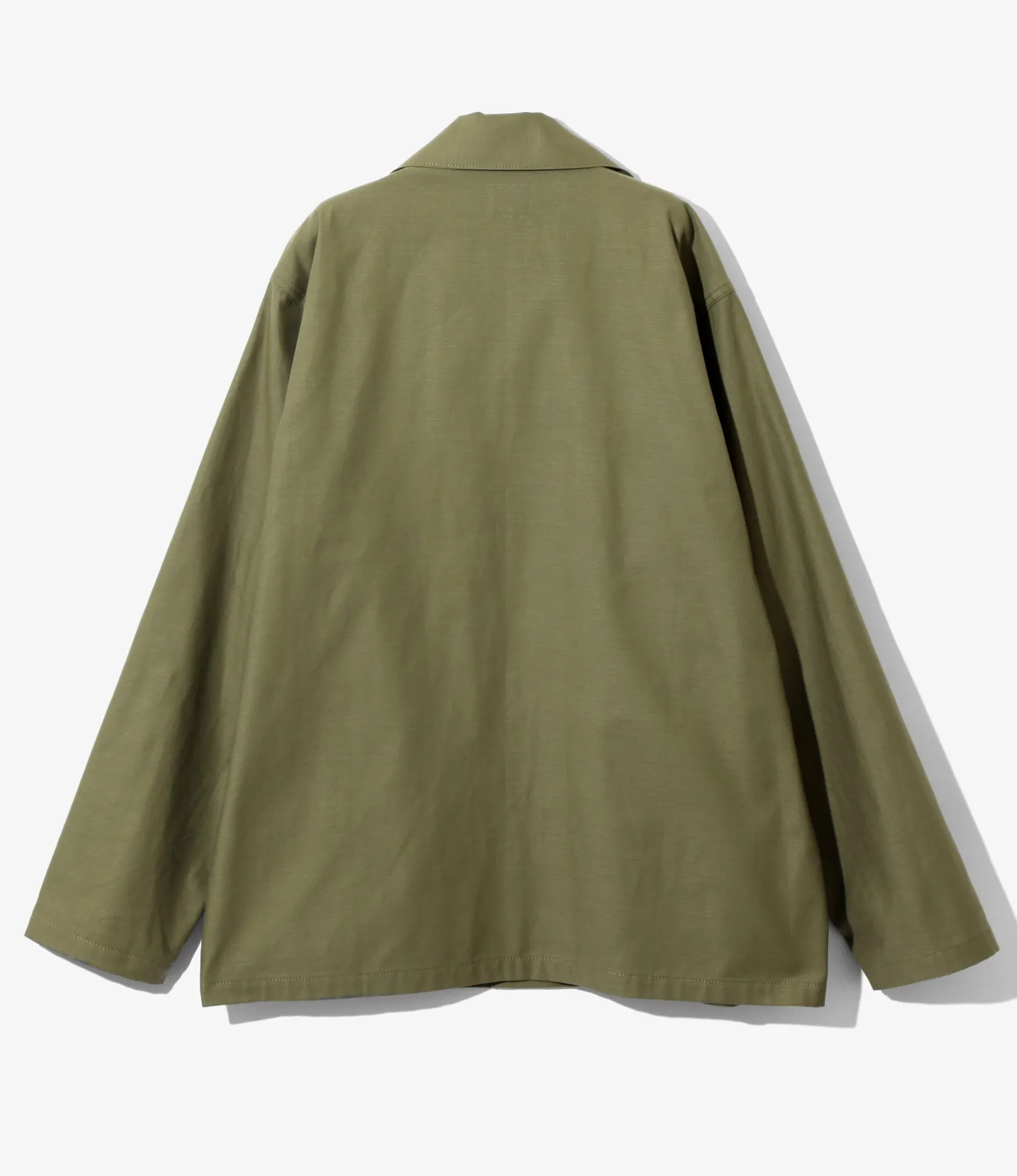 L/S Fatigue Shirt - Olive - Back Sateen