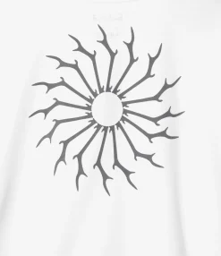 L/S Round Pocket Tee - White - Circle Horn