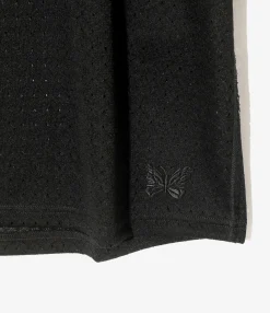 L/S U-Neck Tee - Black - R/PE Russell