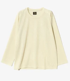 L/S U-Neck Tee - Natural - R/PE Russell