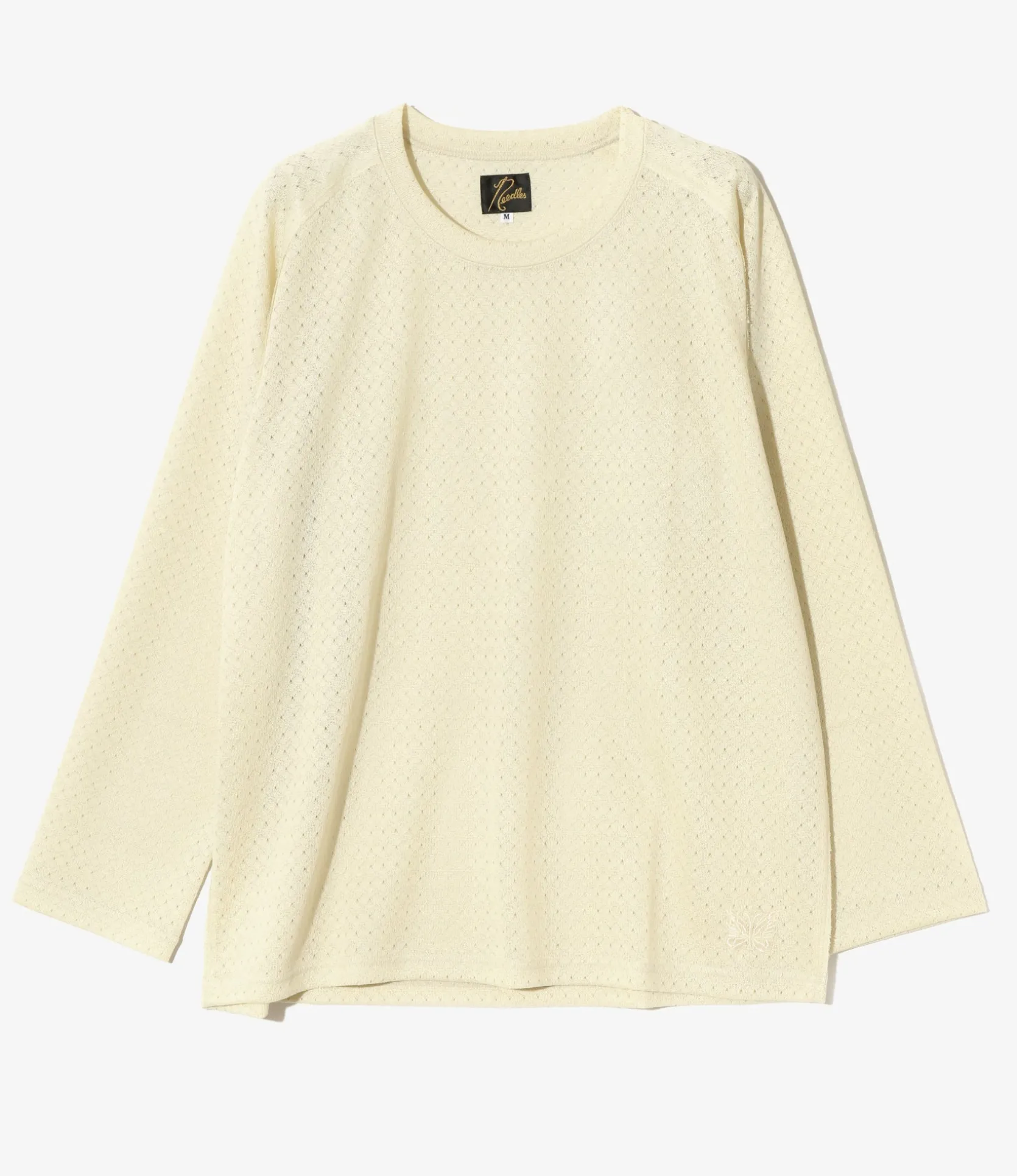 L/S U-Neck Tee - Natural - R/PE Russell