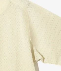 L/S U-Neck Tee - Natural - R/PE Russell
