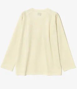 L/S U-Neck Tee - Natural - R/PE Russell
