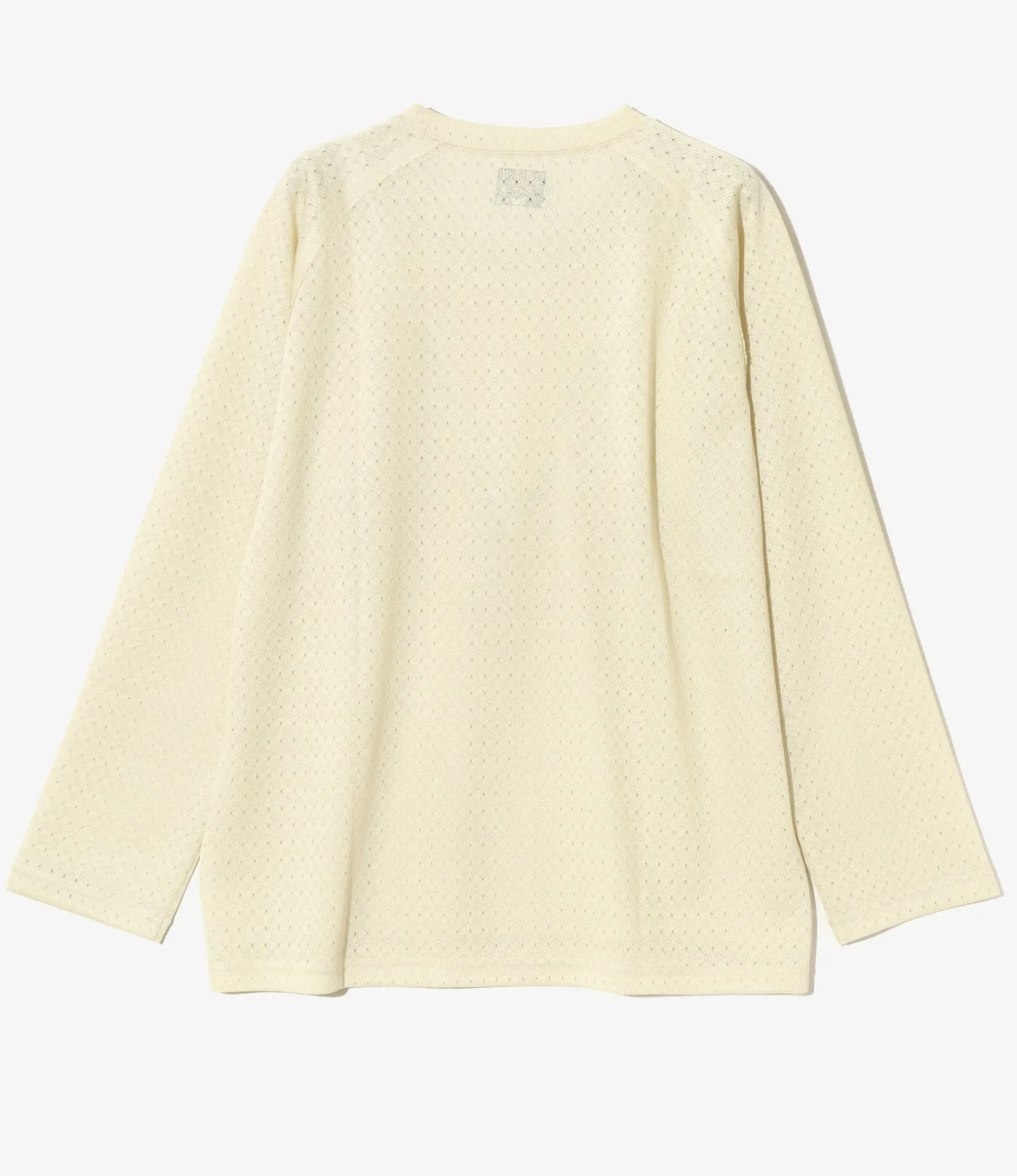 L/S U-Neck Tee - Natural - R/PE Russell