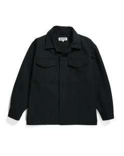 MC Shirt Jacket - Black Heavyweight Cotton Ripstop