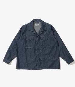 MC Shirt Jacket - Indigo industrial 8oz Denim