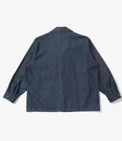 MC Shirt Jacket - Indigo industrial 8oz Denim