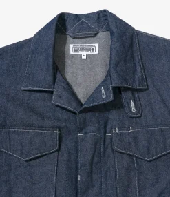 MC Shirt Jacket - Indigo industrial 8oz Denim