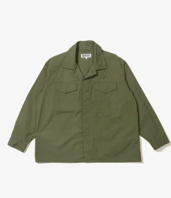 MC Shirt Jacket - Olive Cotton Ripstop