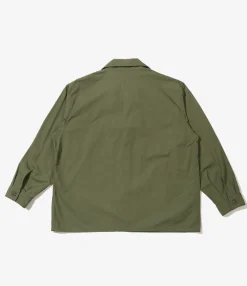 MC Shirt Jacket - Olive Cotton Ripstop