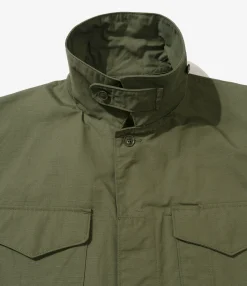 MC Shirt Jacket - Olive Cotton Ripstop