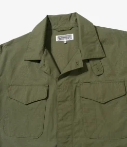 MC Shirt Jacket - Olive Cotton Ripstop