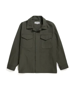 MC Shirt Jacket - Olive Heavyweight Cotton Ripstop