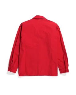 MC Shirt Jacket - Red Heavyweight Cotton Ripstop
