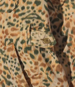 MG Coat - Brown Polyester Leopard Print