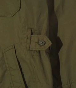 MG Coat - Olive Coated Cotton Cloth