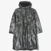 MG Coat - Silver Nylon Shadow Print