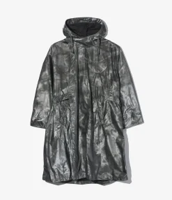 MG Coat - Silver Nylon Shadow Print