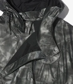 MG Coat - Silver Nylon Shadow Print