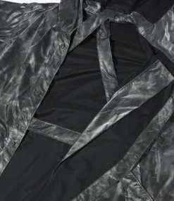 MG Coat - Silver Nylon Shadow Print