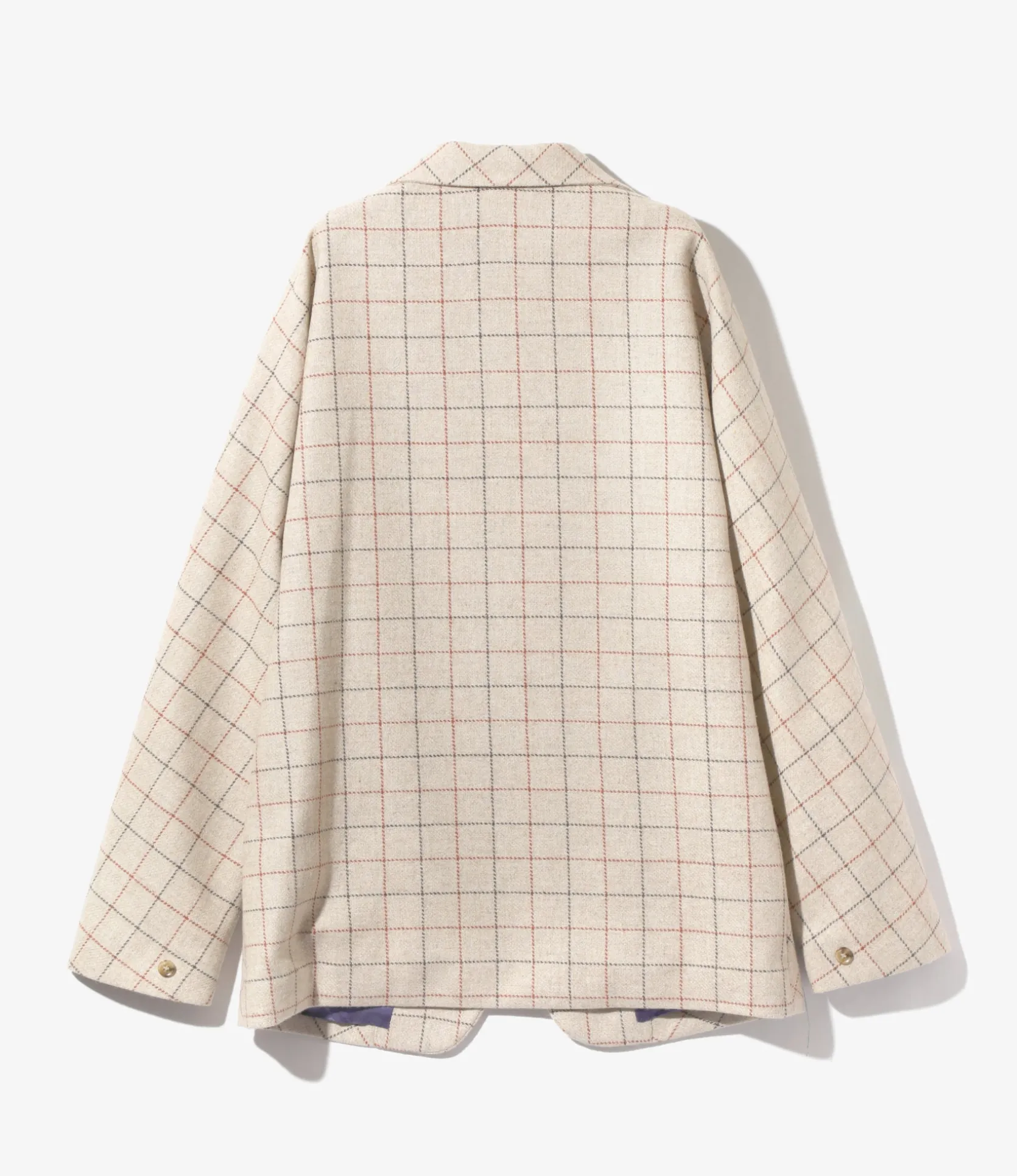 Miles Jacket - Beige - W/PE/PC/N/R Plaid Twill