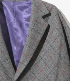 Miles Jacket - Grey - W/PE/PC/N/R Plaid Twill