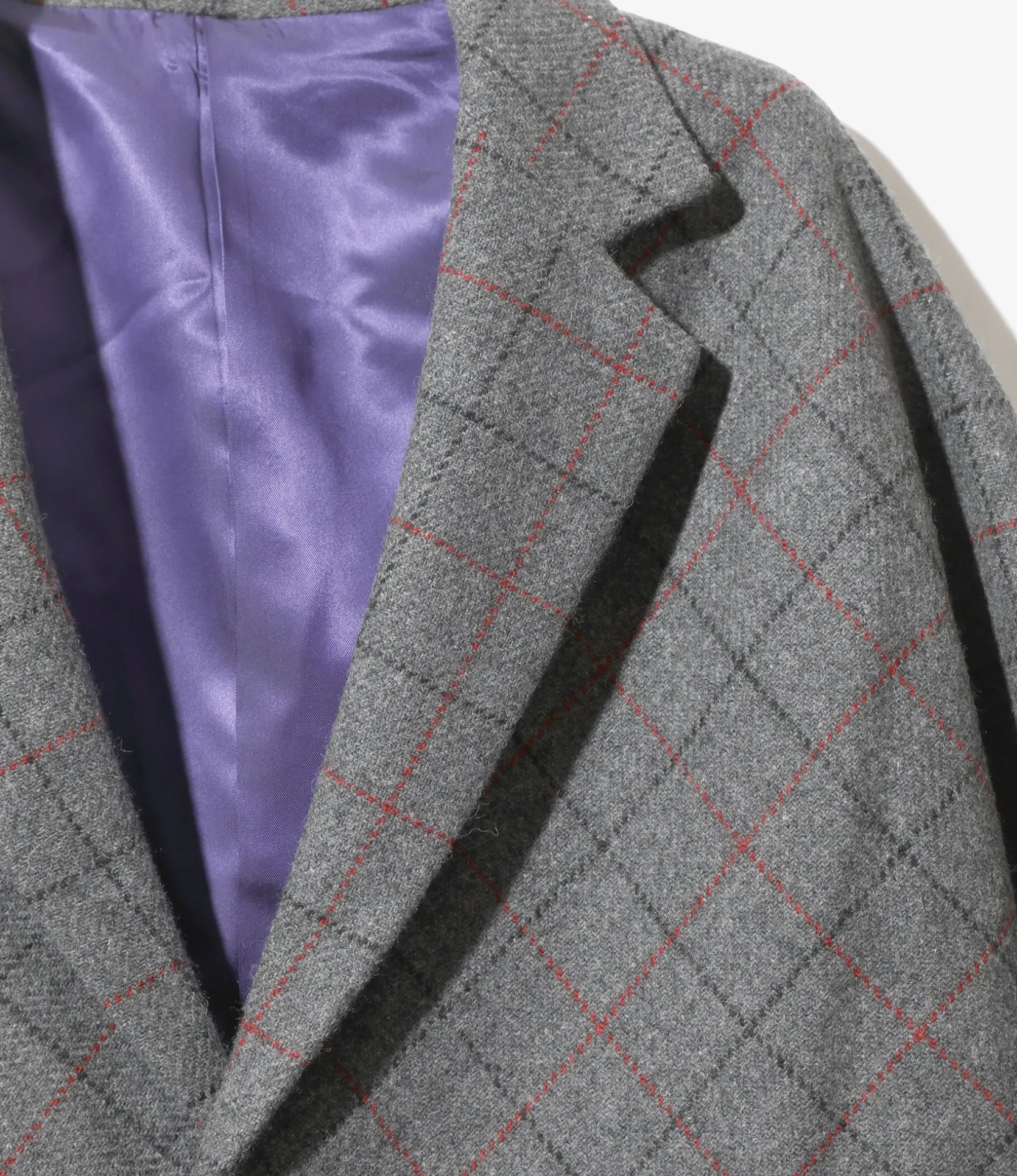 Miles Jacket - Grey - W/PE/PC/N/R Plaid Twill