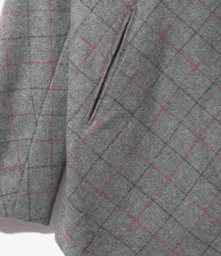 Miles Jacket - Grey - W/PE/PC/N/R Plaid Twill