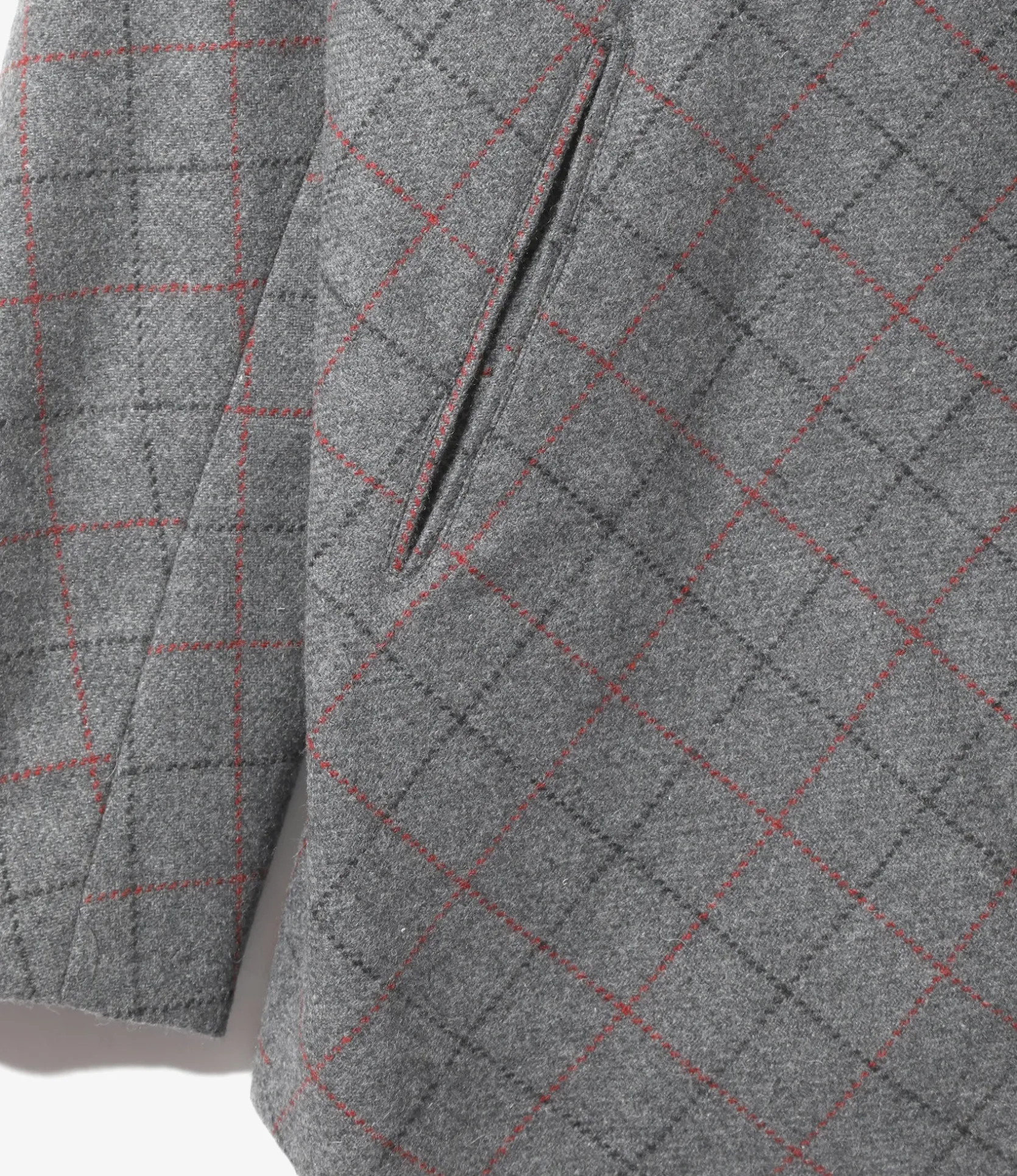 Miles Jacket - Grey - W/PE/PC/N/R Plaid Twill
