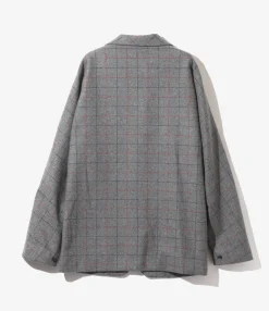 Miles Jacket - Grey - W/PE/PC/N/R Plaid Twill
