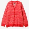Mohair Cardigan - Red - Heart