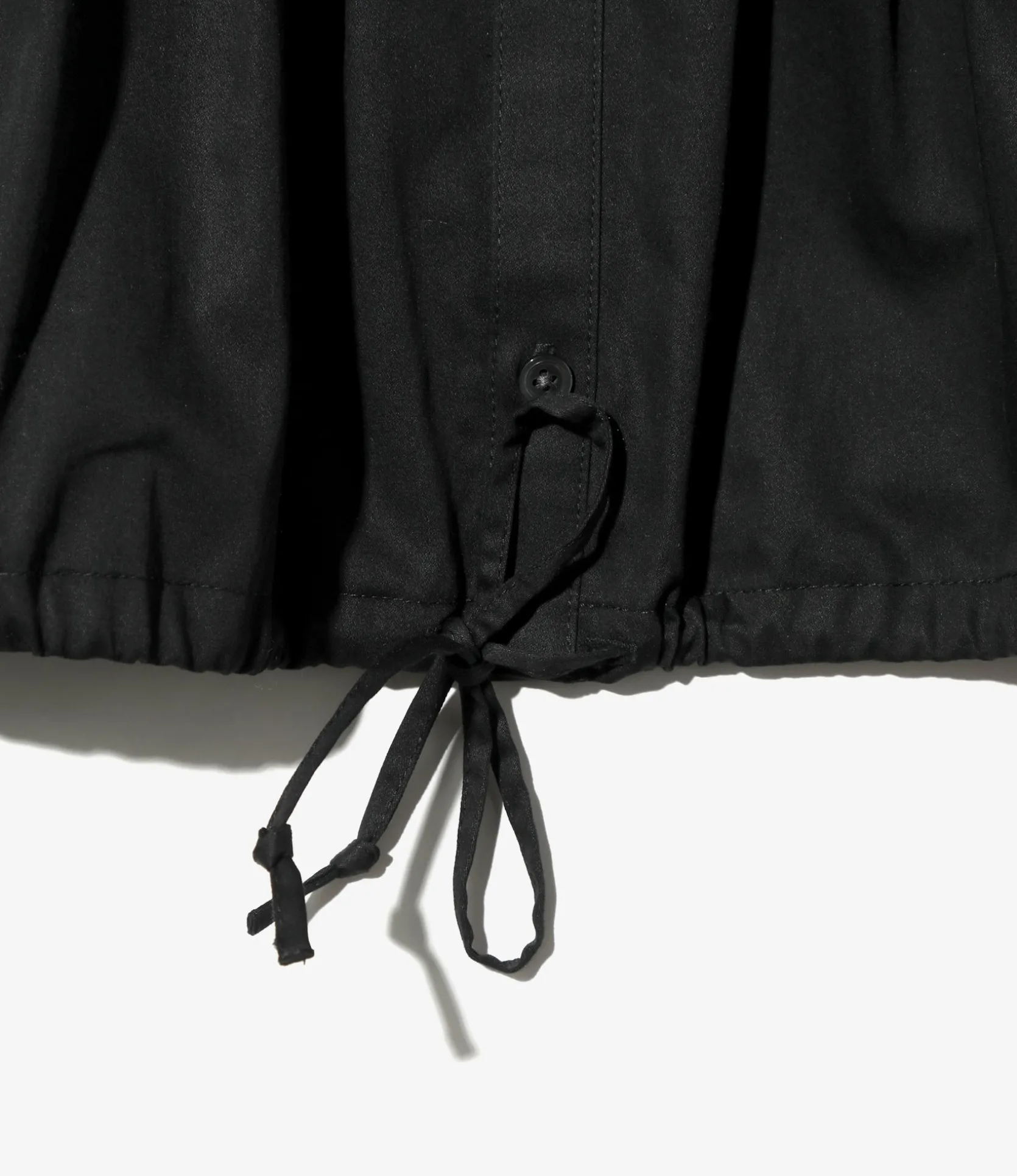 Monogram Stitch Spencer Shirt - Black- Sateen