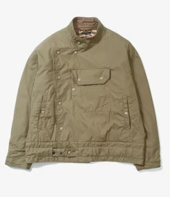 Moto Jacket - Khaki Nyco Twill