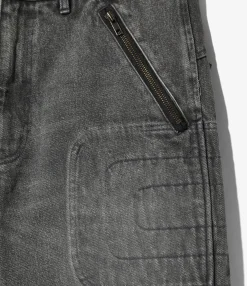 Motor Cycle Pant - Black - 13.5oz Denim, Vintage