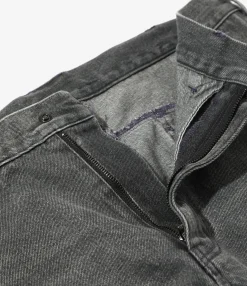 Motor Cycle Pant - Black - 13.5oz Denim, Vintage
