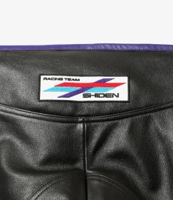 Motor Cycle Pant - Black - Cowhide Leather